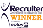 Recruiter Awards for Excellence 2013 - Winner