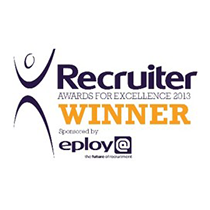 Recruiter Awards for Excellence Winner 2013